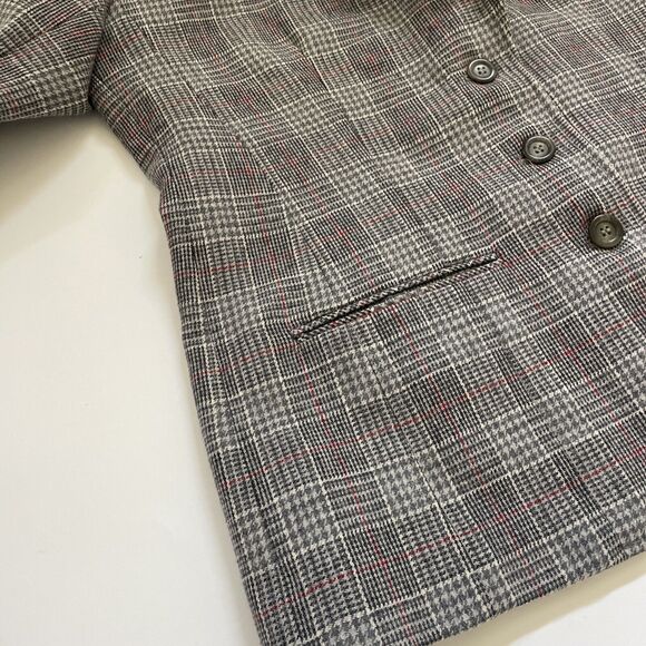 VTG Pendleton Blazer 100% Virgin Wool Womens 12 Academic Career Plaid Coat USA - Picture 4 of 10